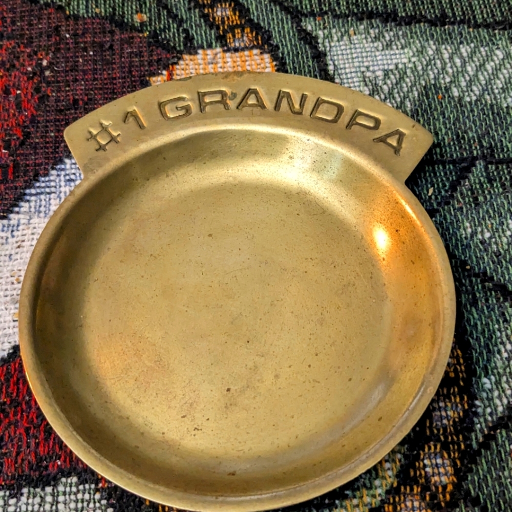 #1 Grandpa Ashtray / Brass